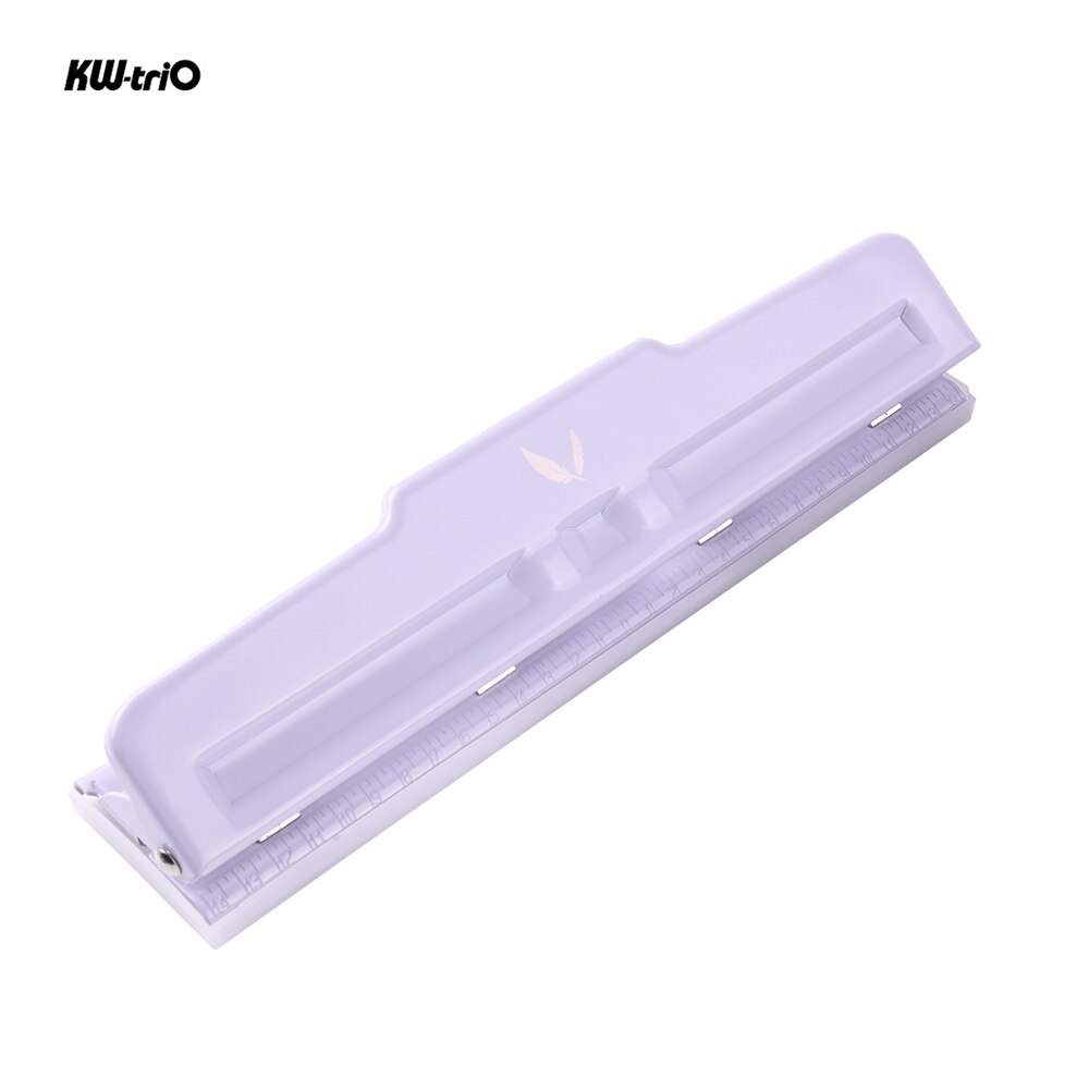 1pc Portable Plastic Binder Ring Opener Lightweight for Loose Leaf Binders Binding Spines Combs Opening and Closing For office: 4-Hole Punch Lavend