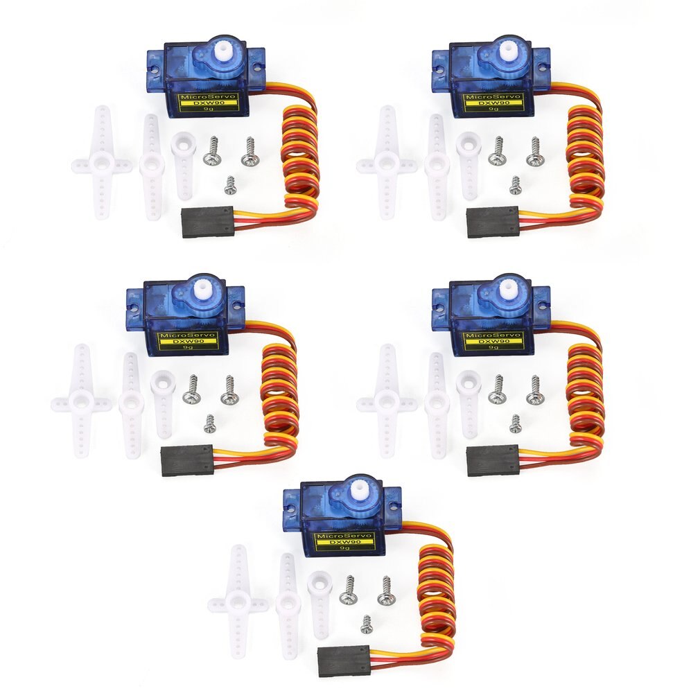 5Pcs/10 Stks/partij Of 9G Micro / Mini Servo 'S + Hoorns Voor Rc Helicoper Vliegtuig Beter dan SG90