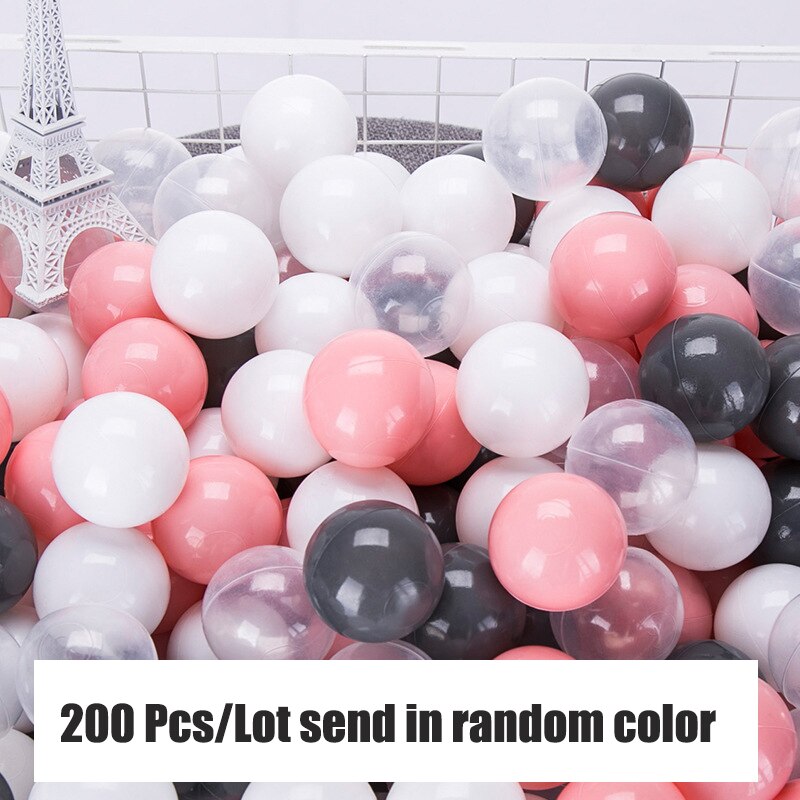 200 Pcs Kids Toy Balls Colorful Ocean Ball Soft Plastic Eco-Friendly Water Pool Ocean Wave Ball Pit Toys for Baby Dia 5.5cm: QC0031FEN200