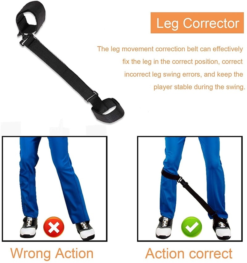 HOW TRUE Golf Arm Band, Swing Training Aid Combo with Leg Corrector Posture Motion Correction Belt for Beginners Trainer
