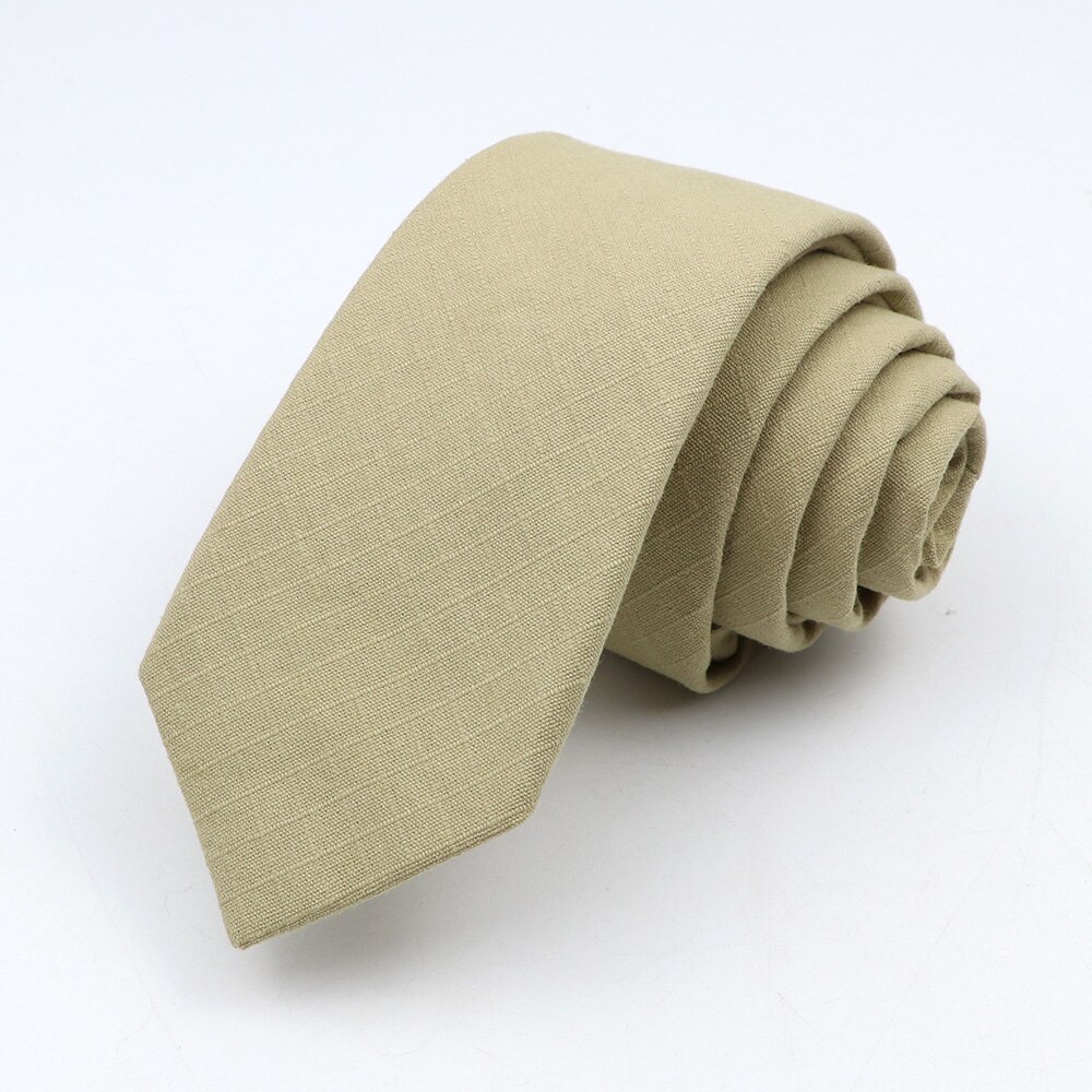 Ties for Men Cotton Linen Narrow Tie Skinny Cravat Neckties Men Party Skinny Tie Casual Neck Ties Neckwear Accessoried: 9
