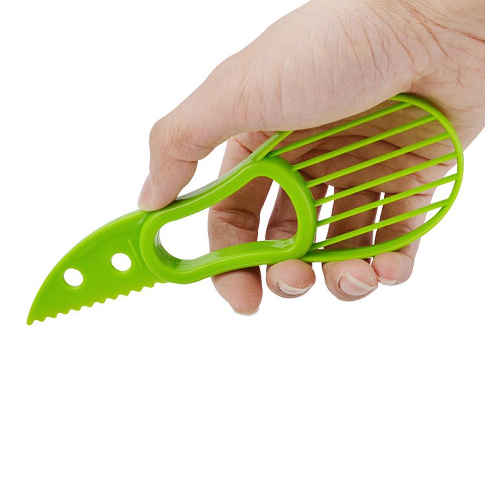 Avocado Dunschiller 3 In 1 Multifunctionele Duurzaam Plastic Avocado Slicer Cutter Fruit Groente Splitter Keuken Gereedschap