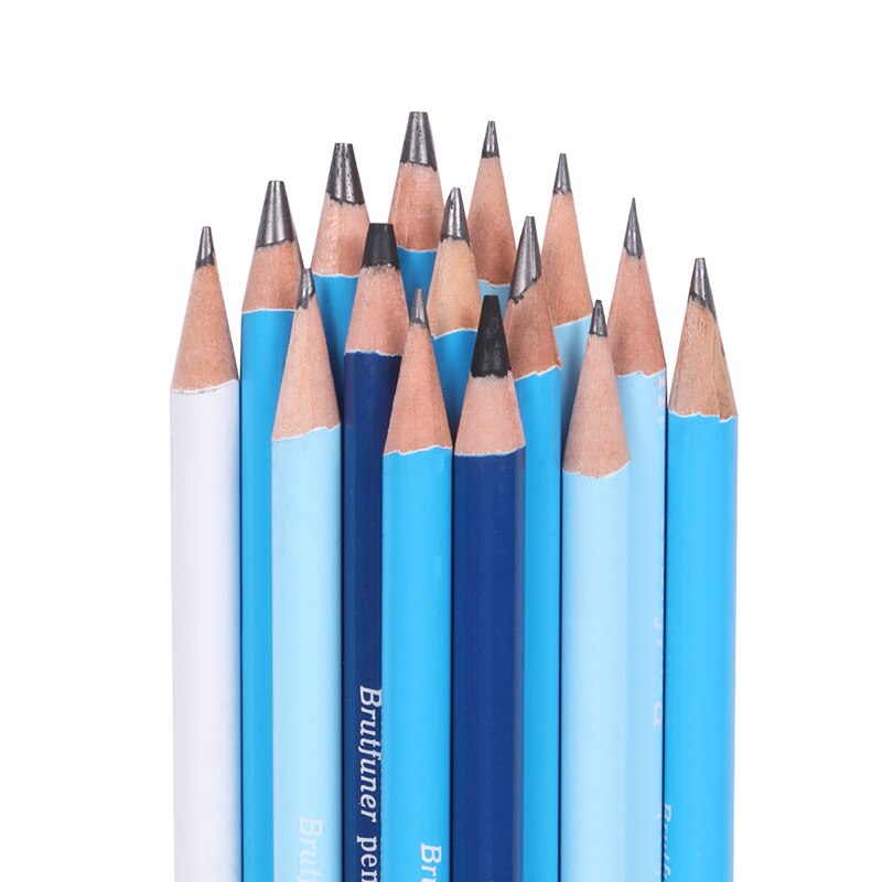 24pcs Sketch And Drawing Pencil Set B 2B 3B 4B 5B 10B HB 2H Art Sketching Drawing Kit Charcoal Pencils Art Supplies