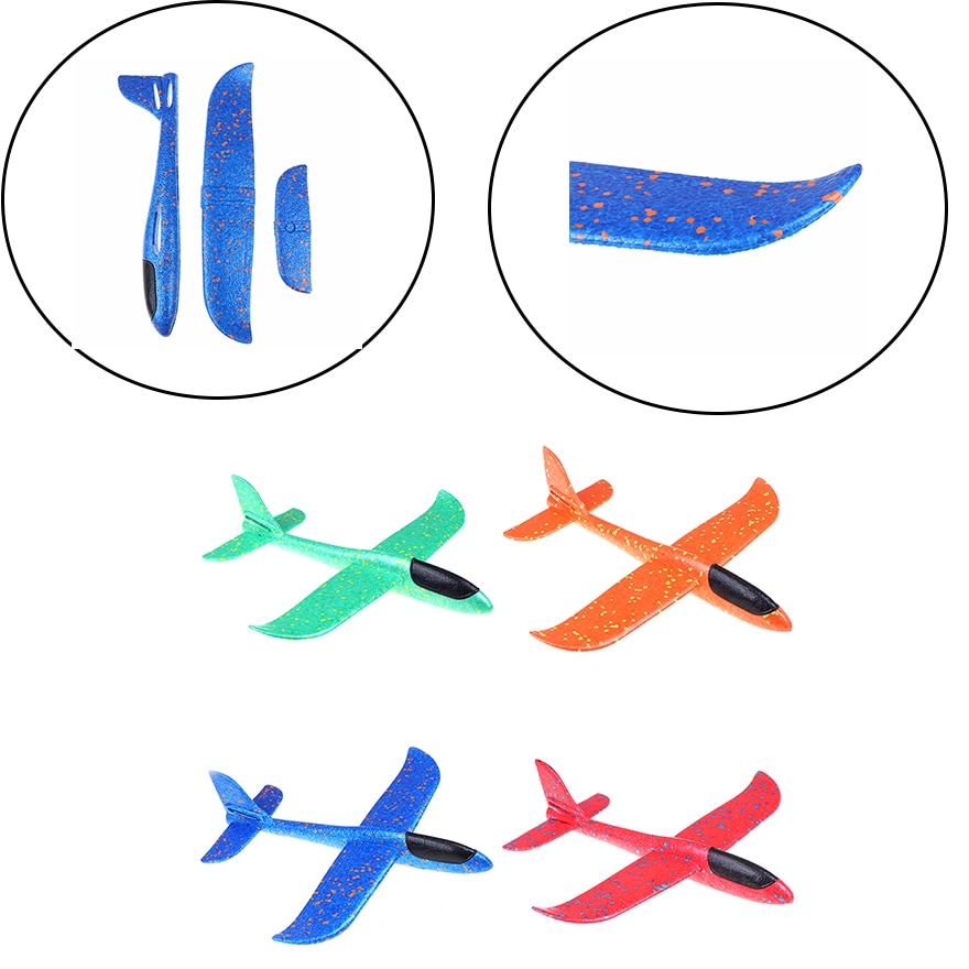 EPP Foam Hand Throw Airplane Outdoor Launch Glider Plane Kids Toy 37CM Interesting Toys