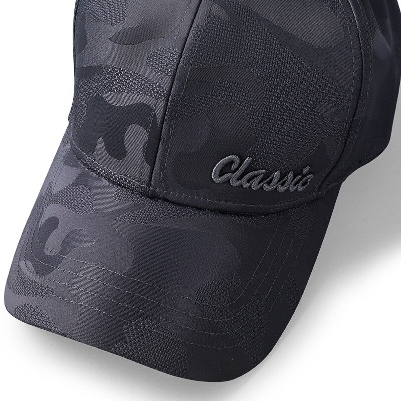 Casquette de baseball imprimée d'été pour protection solaire, à large bord, avec dôme en lettres