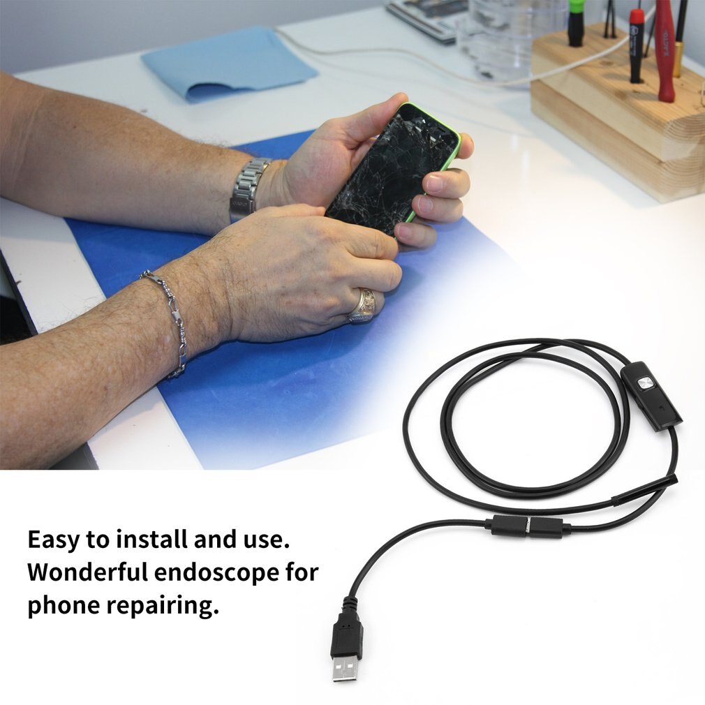 Endoscope Mini Camera Otoscopio Usb Security Camera 5.5mm For Android Phone Smartphone And PC Otoscope Inspection Camera