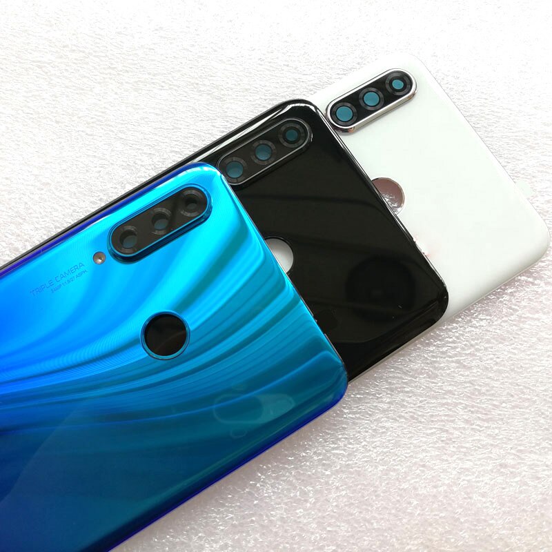 For Huawei P30 Lite Back Battery Cover Glass Rear Door Housing Case with Camera Lens Nova 4e P30Lite Back Cover Repair Parts