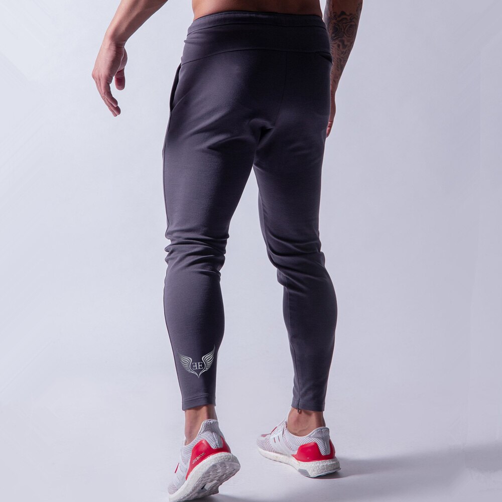 Hættetrøje bukser sæt mænd træningsdragt løb sport sweatshirt jogging joggebukser gym fitness træning mandlige mærke bomuld sportstøj