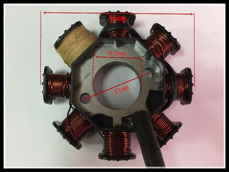 Motorcycle stator coil GY6-50 GY6-60 Magnetische spoel viertakt Octupole coil