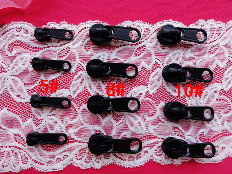 10 # Plastic zwarte sldiers voor hars rits 4 stks hight sliders voor tailor reparatie naaien diy fix een rits