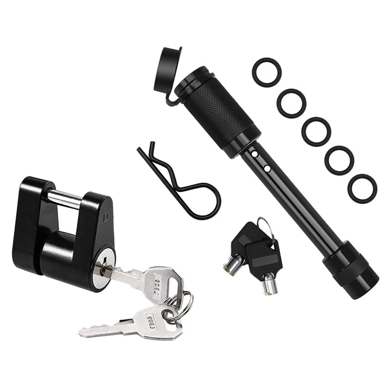 Kit de verrouillage d'attelage récepteur de remorque, serrure à broche de récepteur d'attelage de remorque longue pour récepteur de classe III IV, Dia