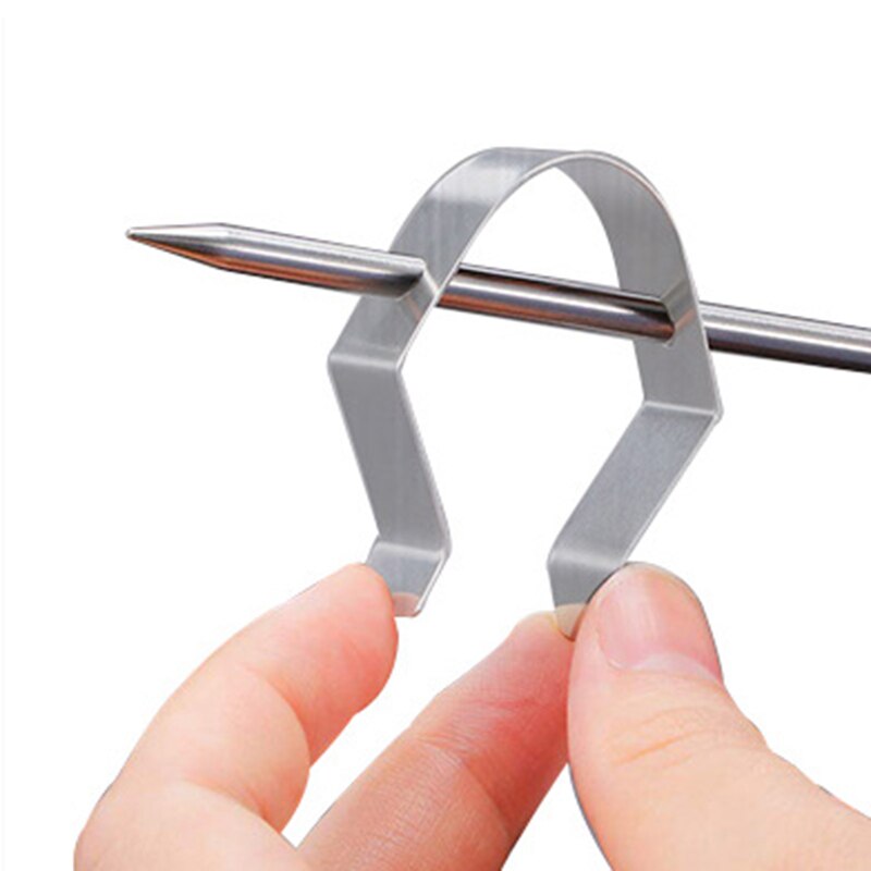 Thermometer Temperature Sensor Clip Holder Made Of Stainless Steel For BBQ Smoker Oven Grill Temperature Monitor