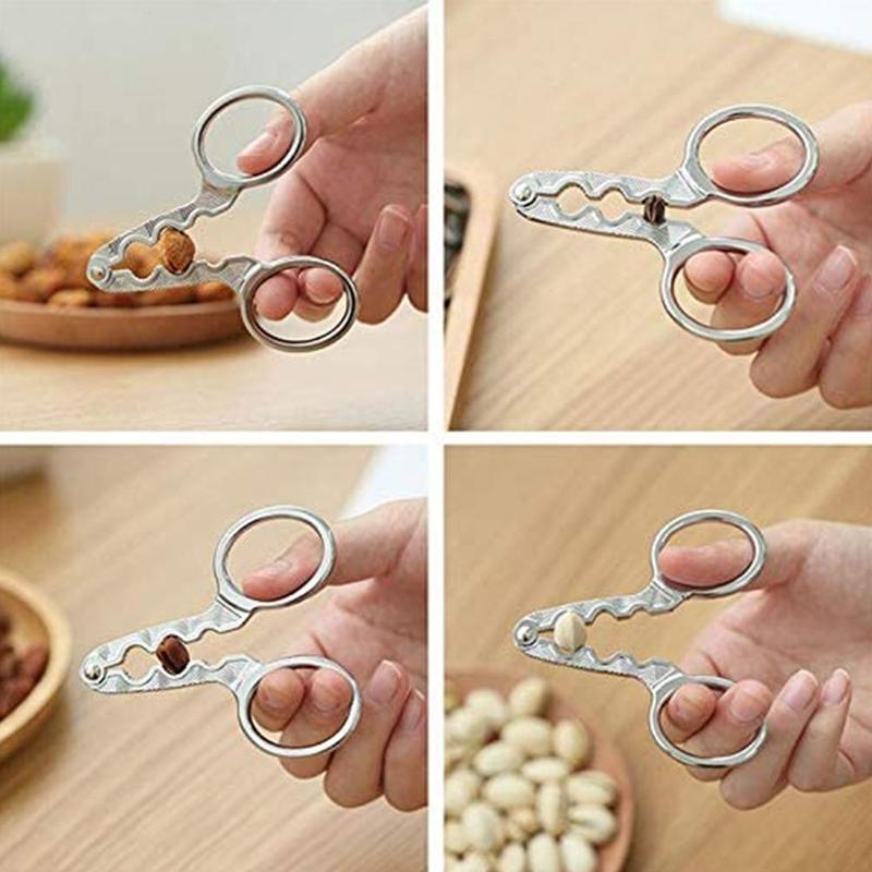 Fruit Seed Opener Clamp Walnut Pine Plier Scissor sunflower Nut Nutcracker tool Sheller Cracker Kitchen Household