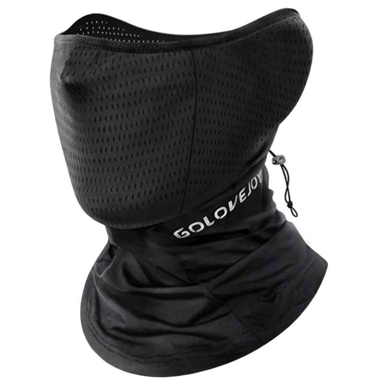 Utomhus cykling ansiktsmask rida löpning halsduk anti-uv huvudbonader cool is silke pannband andas anti-svett sport bandana: B