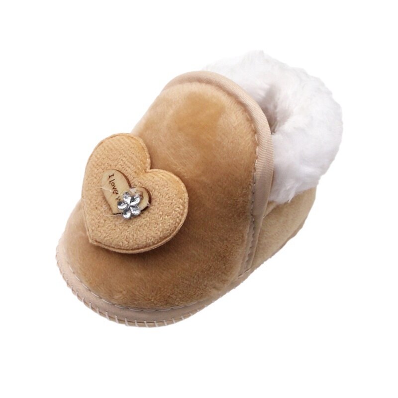 Inverno mais de veludo do bebê primeiros caminhantes sapatos da menina botas casuais criança berço sapatos quentes do bebê macio sola sapatos: C / S