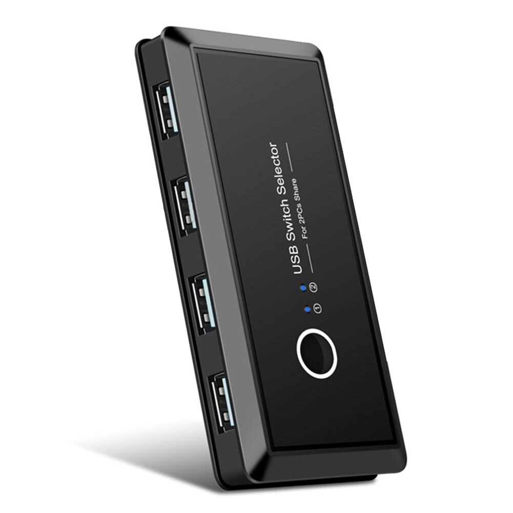 2 in 4 out USB 2.0 Peripheral Sharing Switch 2 PCs Sharing 4 USB Devices USB Switch KVM VGA Switcher Splitter Box