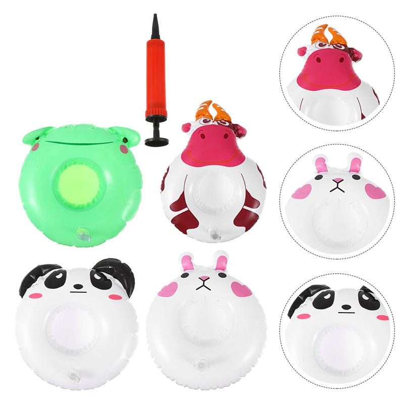 1 Set Inflatable Cup Holder Swimming Pool Drink Cup Stands Water Pool Cup Mats