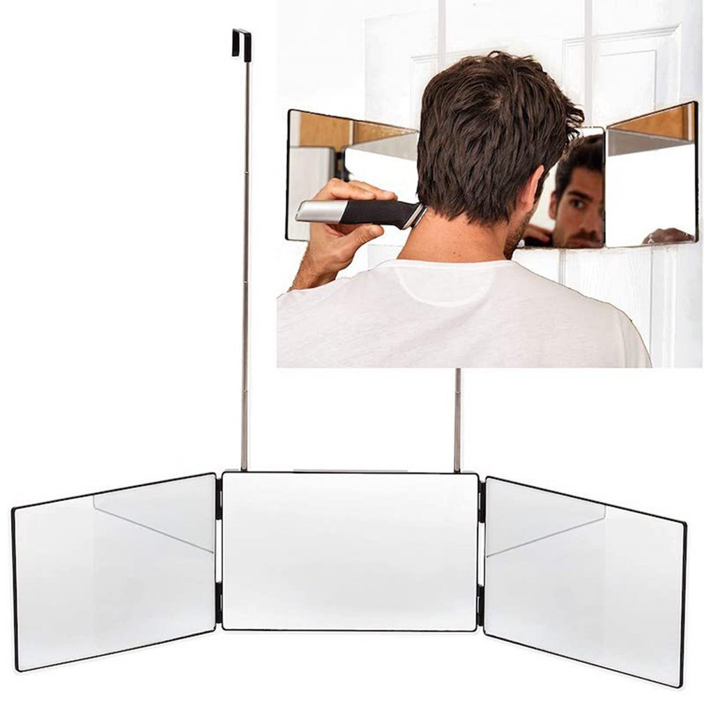 Verstelbare 3 Way Mirror Trifold Spiegel Zelf Kappers Spiegel Drievoudige Spiegel Haar Knippen En Styling Diy Kapsel tool