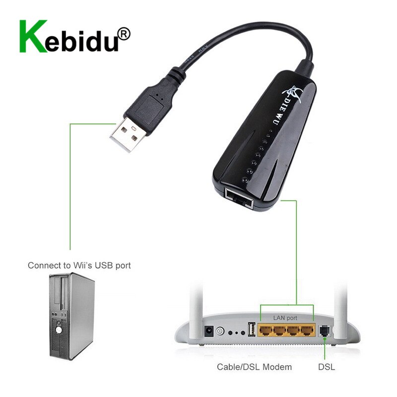 USB Ethernet Adapter USB 2.0 To Rj45 Ethernet Lan 10/100M Network Card USB Lan Adapter for Macbook Windows 7 8 10