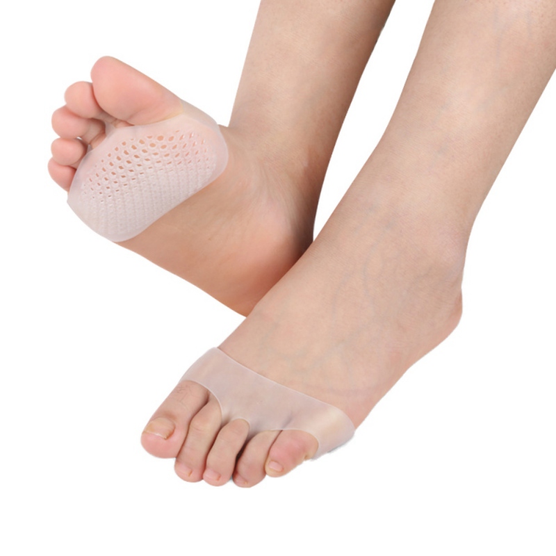 Unisex Neue Einlegesohlen Medizinische Honeycomb Silikon Gel Anti-slip Atmungsaktive Vorfuß Halbe Elle Einlegesohlen Schmerzen Relief Zehen Pads Insolesr