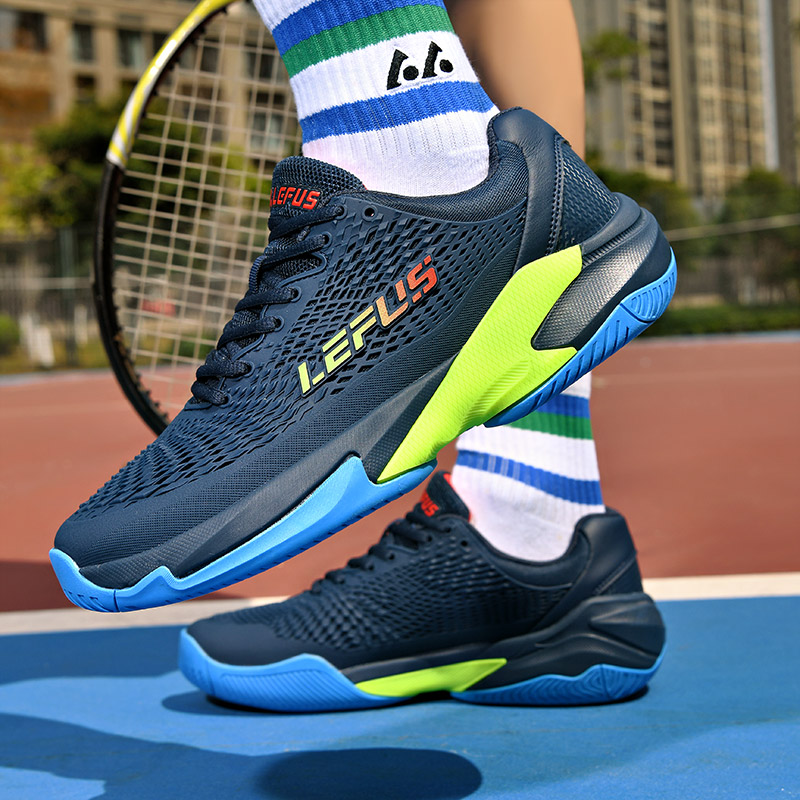 Chaussures de Badminton respirantes pour hommes et femmes, baskets de Tennis à lacets, antidérapantes, chaussures d'entraînement athlétique, de volley-ball