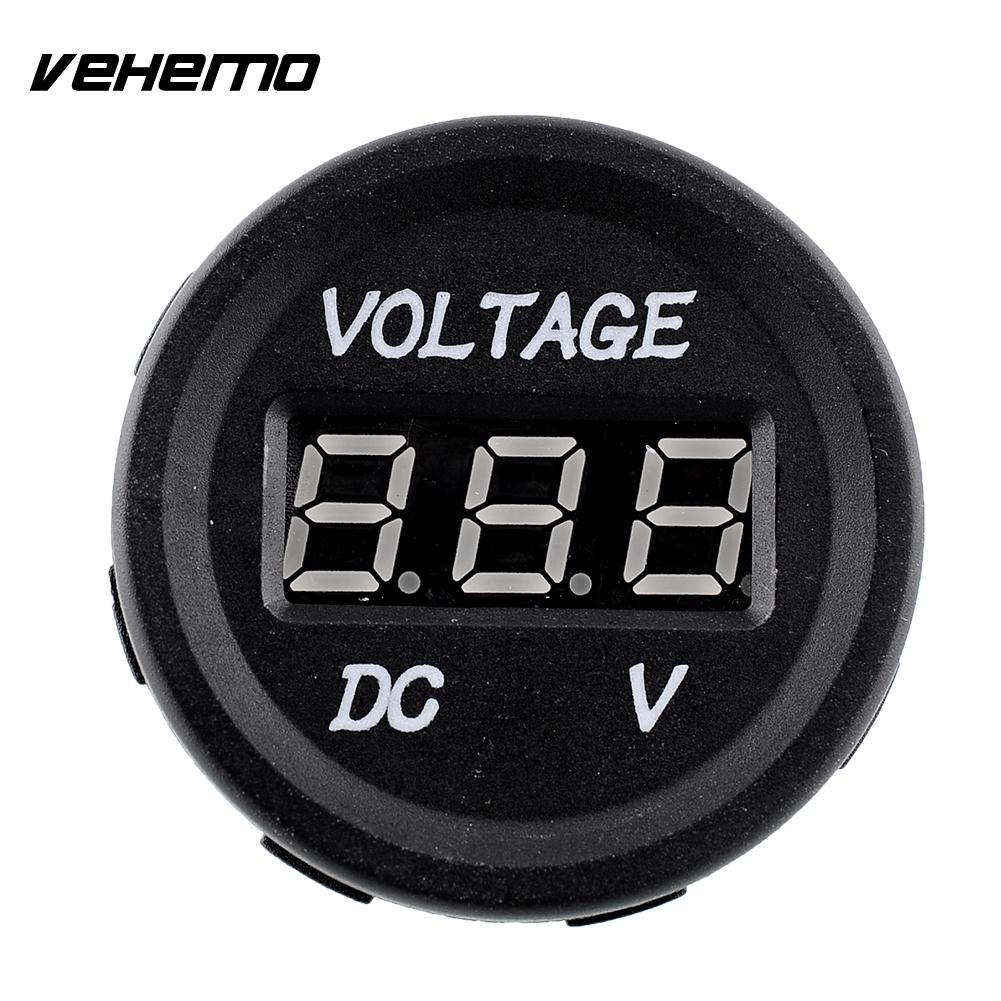 Dc12v-24v led panel digital spänning volt mätare display voltmeter bil motorcykel