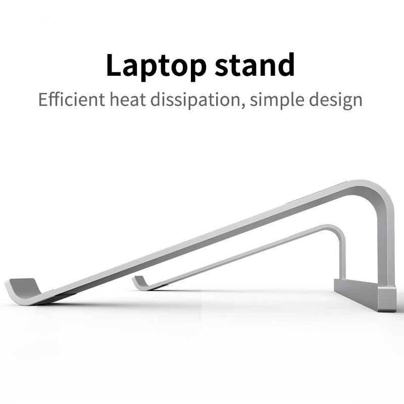Aluminiumslegering støtte notebook folde notebook laptop stativ til macbook pro lapdesk 11-17 tommer skridsikker kølebeslag
