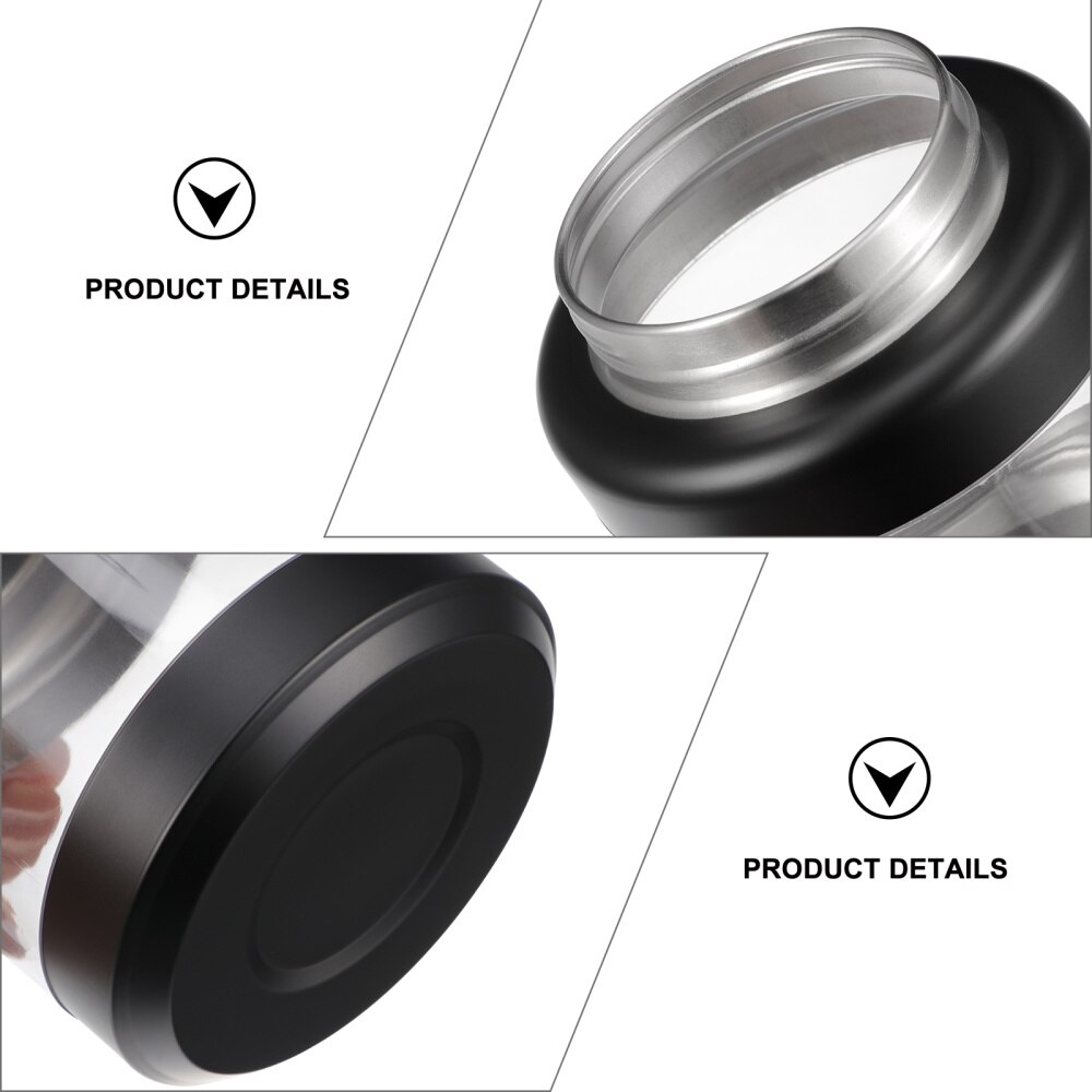 Stainless Steel Storage Jar Transparent Airtight Canister Empty Storage Tank