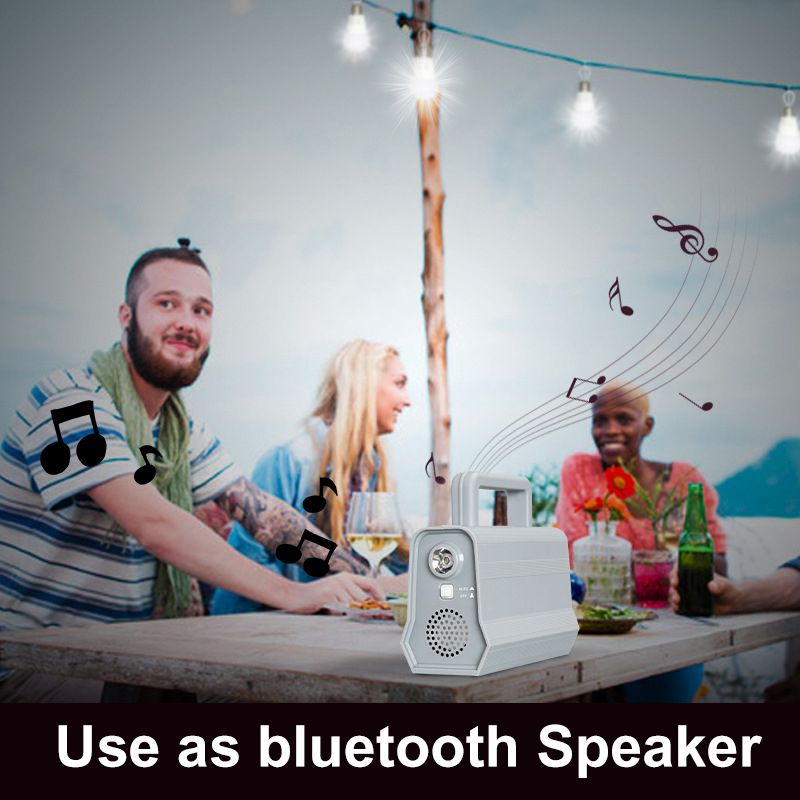 Outdoor Solar Panel Generator bluetooth MP3 Radio Home Power System Kit With 2 LED Bulb Solar Storage Generator Power System Kit