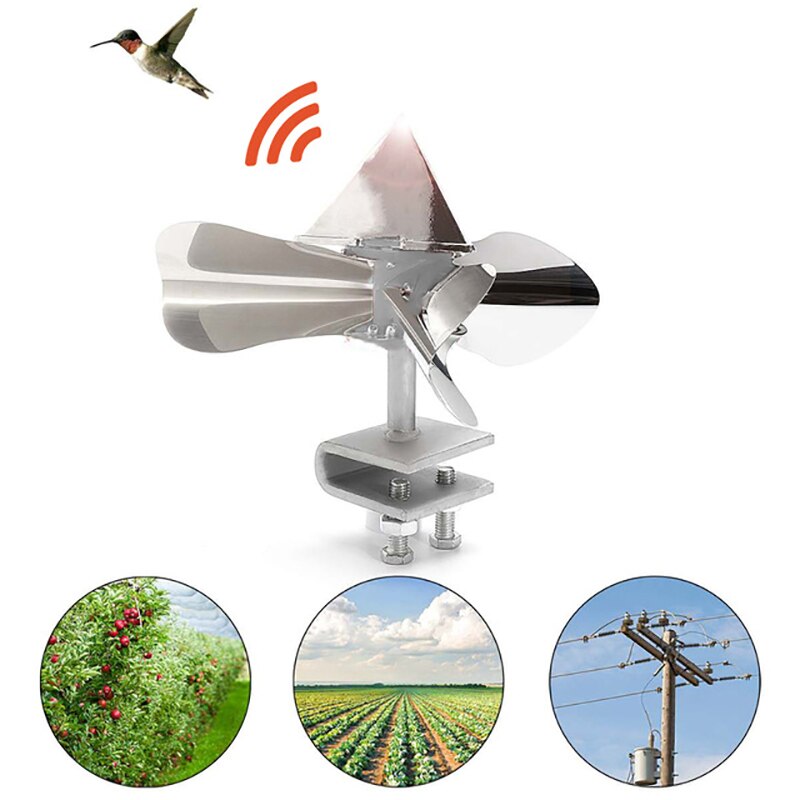Rvs Vogel Duif Kraai Repeller Scarer Wind Afschrikmiddel Tuin