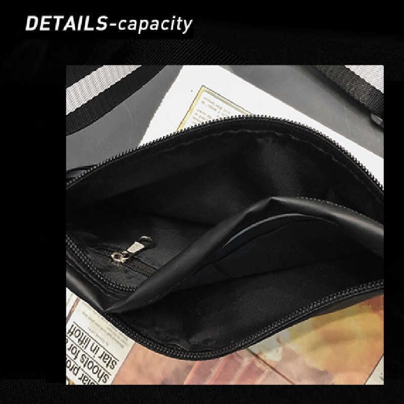 Mulheres diagonal saco de peito à prova dsmall água pequena cintura saco do mensageiro esportes ao ar livre maré marca japonês ins noite equitação reflexivo