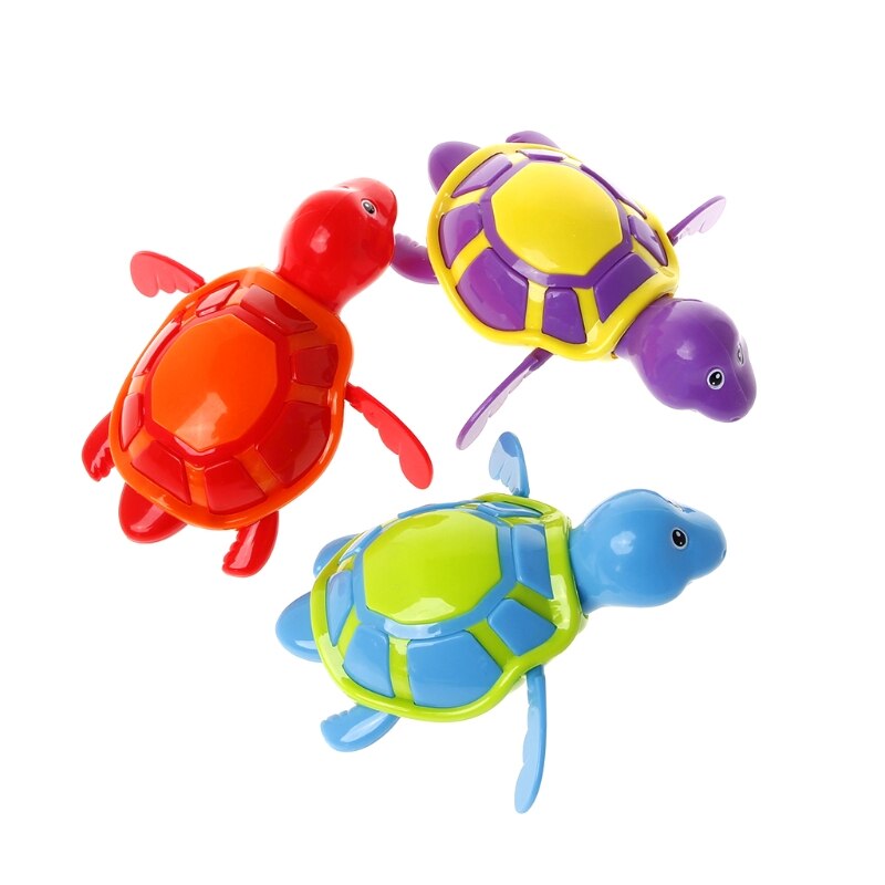 1Pc Leuke Zwemmen Schildpad Schildpad Zwembad Speelgoed voor Baby Kinderen Kids Bad Bad Tijd-willekeurige kleur