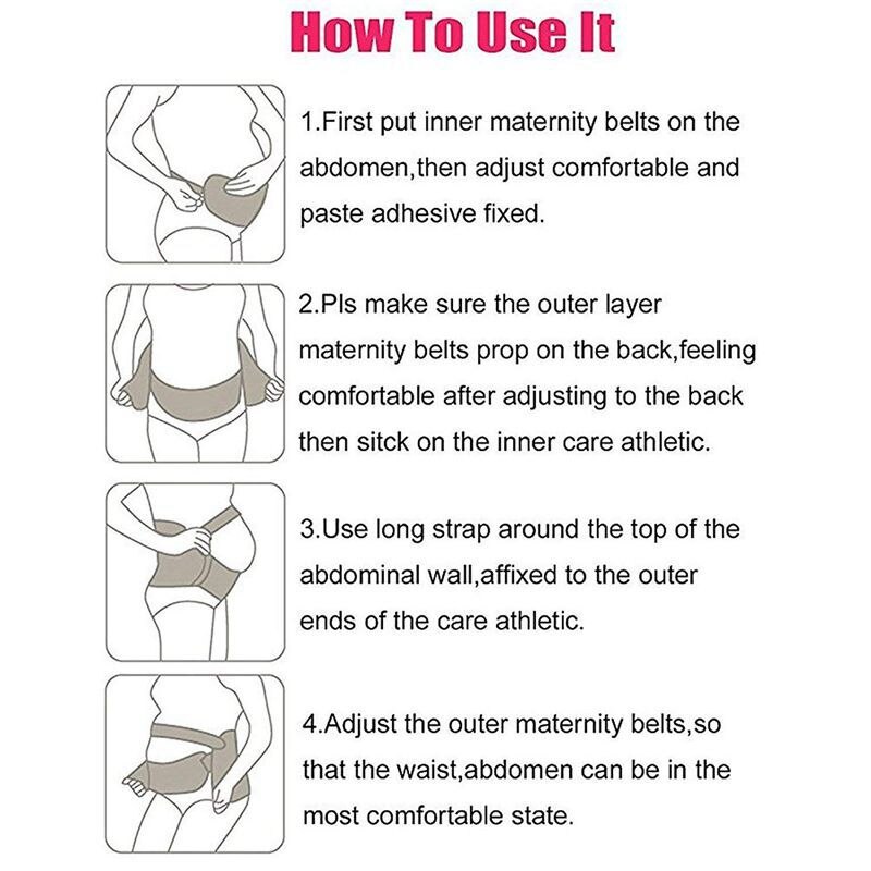 Cinturón de vientre para mujeres embarazadas, faja de vendaje atlético para el cuidado Prenatal, soporte de maternidad para el embarazo