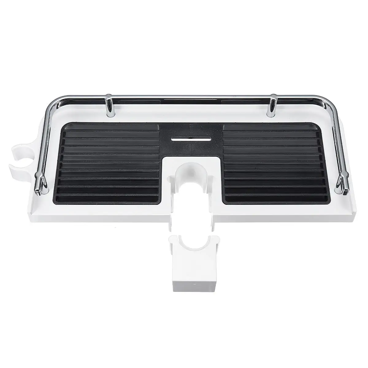 Rechthoek Badkamer Organizer Douche Planken Opbergrek Houder Shampoo Lade Badkamer Enkele Tier Hoofd Houder: Default Title