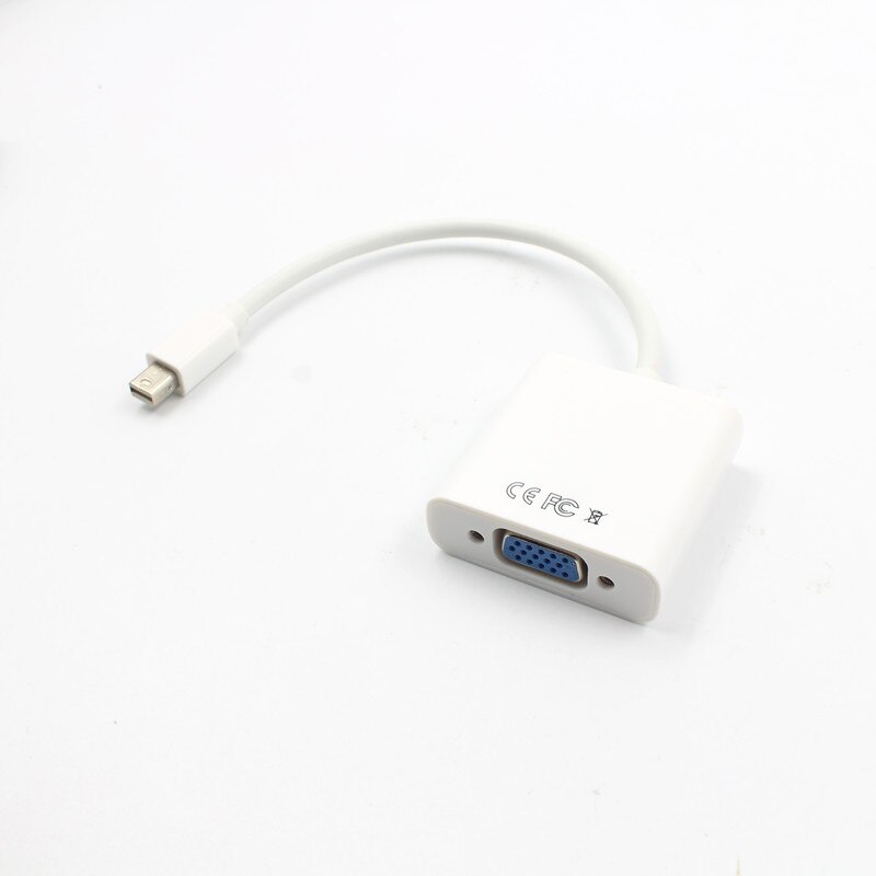 For MacBook Air Pro IMac Mac Mini Thunderbolt Mini DisplayPort Display Port Mini DP To VGA Cable Adapter 1080P ZT