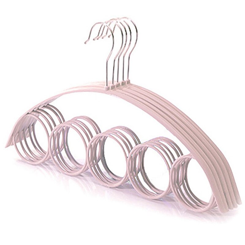 Sjaal hanger riem stropdas 5 ring rek organizer houder haak display hanger 41*23cm: Pk