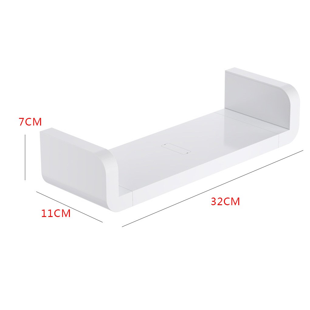 Bathroom Shelf Adhesive U-Shaped Storage Rack Space Saver Punch Free Shower Ledge Shelf Decoration Kitchen Organizer