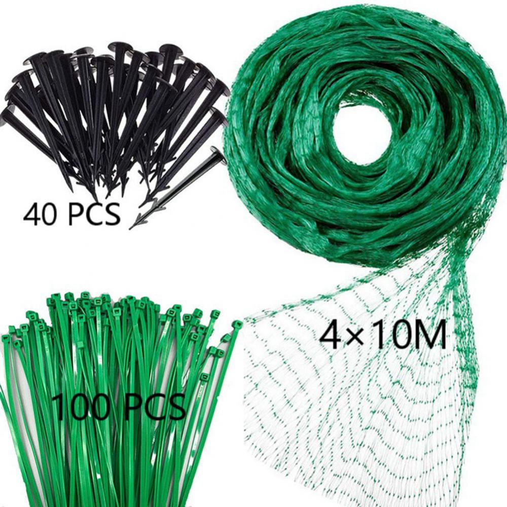 Protection Net 2x5/2x10/4x10m Pond Garden Orchard Tree Fruit Vegetable Mesh Protection Net: 4x10m