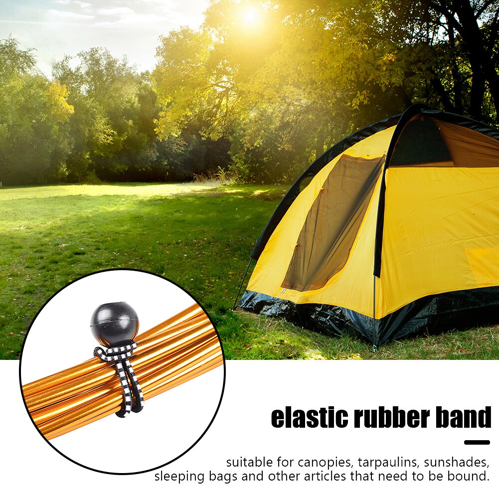 Spanngurte Ball Befestigung Krawatte Seil Elastische Zelt Flugzeug Markise Baldachin Bungee Schnüre Gurt für Familie draussen Camping Versorgung