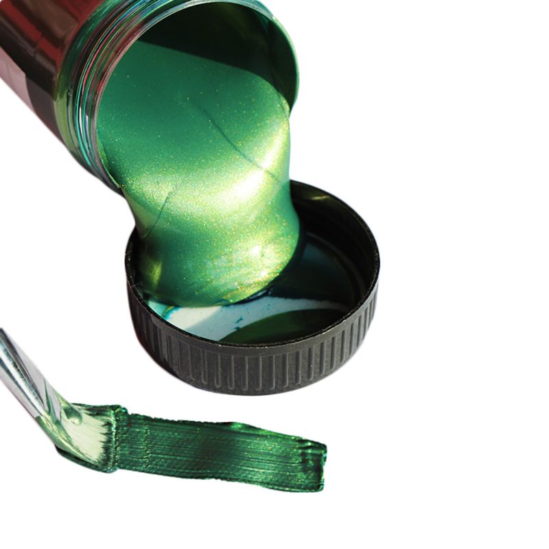 60Ml Goud Verf Metallic Acryl, Waterdicht Niet Vervaagd Voor Beeldhouwwerken Coloring Diy Hand Kleding Graffiti Pigmenten: Bronze green