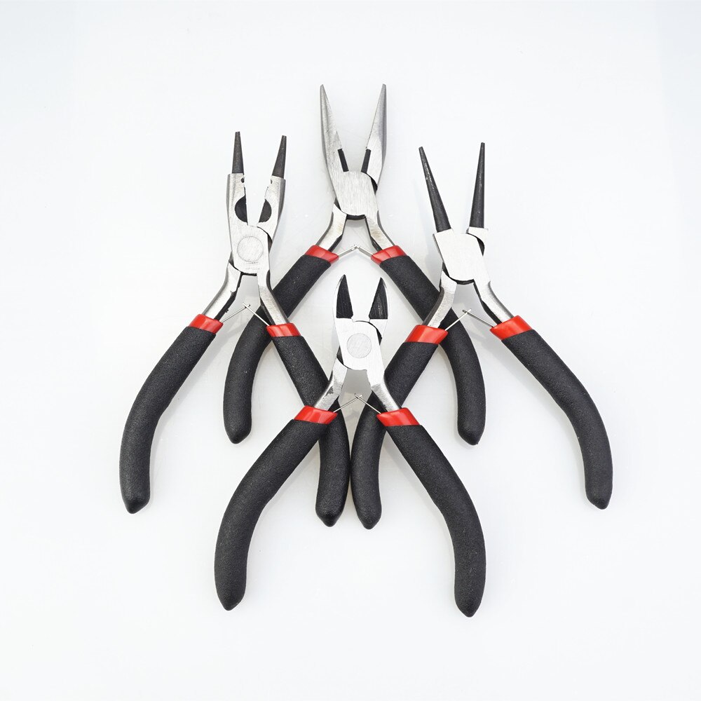 Biżuteria szczypce, narzędzia i sprzęt zestaw długa igła okrągły nos krajalnica szczypce do tworzenia biżuterii akcesoria do rękodzieła HK043