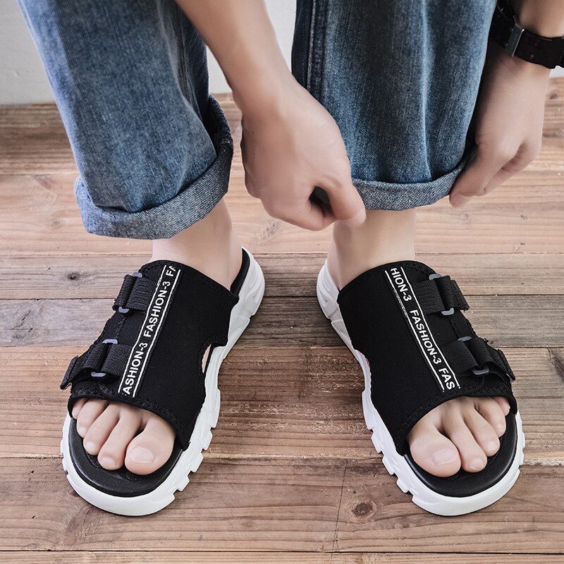 Cyytl tendência sola grossa casa chinelos plataforma sapatos lisos antiderrapantes sala de estar interior homem slides sólida mulher chinelos chanclas