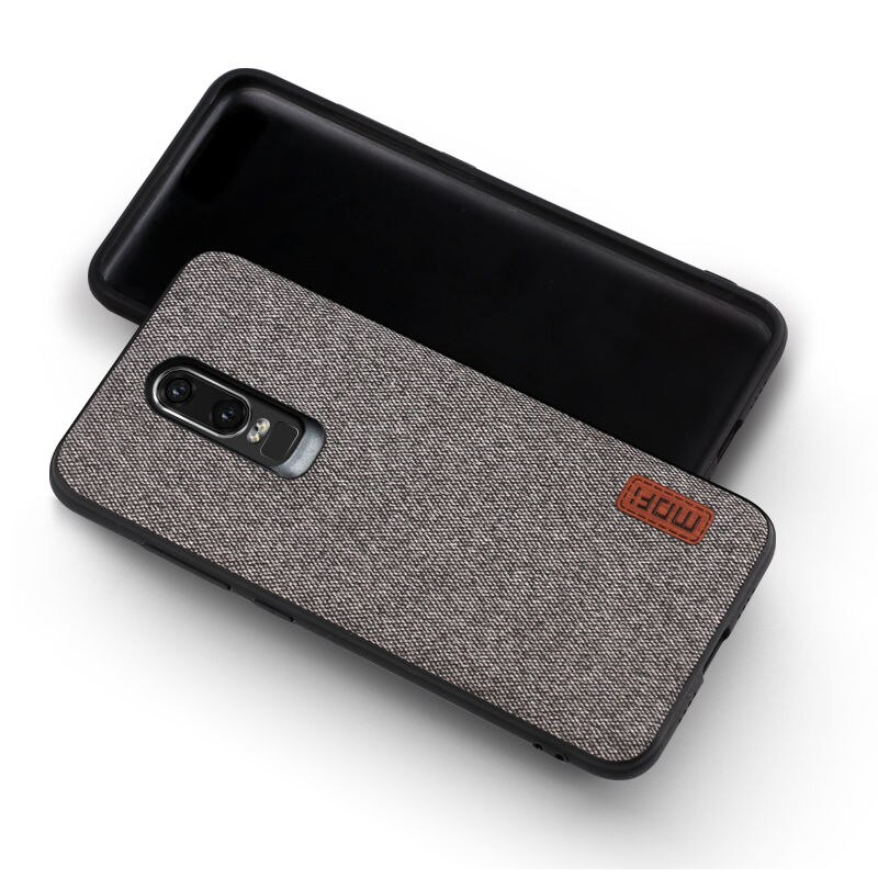 One plus 6 funda oneplus 6 funda trasera dura protectora estilo empresarial coque fundas MOFi original 1 + 6 funda oneplus 6: gray