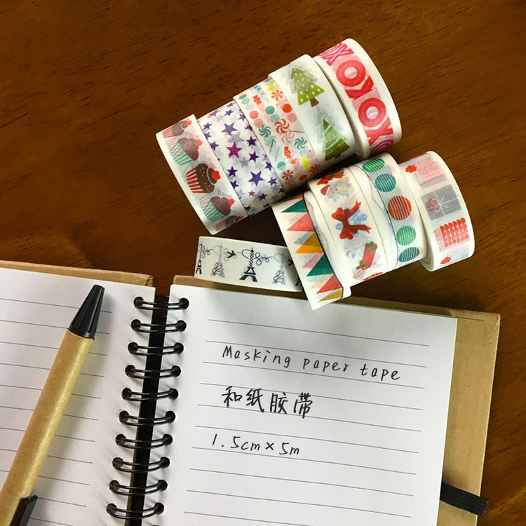 2M/5M * 15Mm Raster Washi Tape Japanse Papier Diy Planner Masking Tape Plakband Stickers decoratieve Briefpapier Tapes