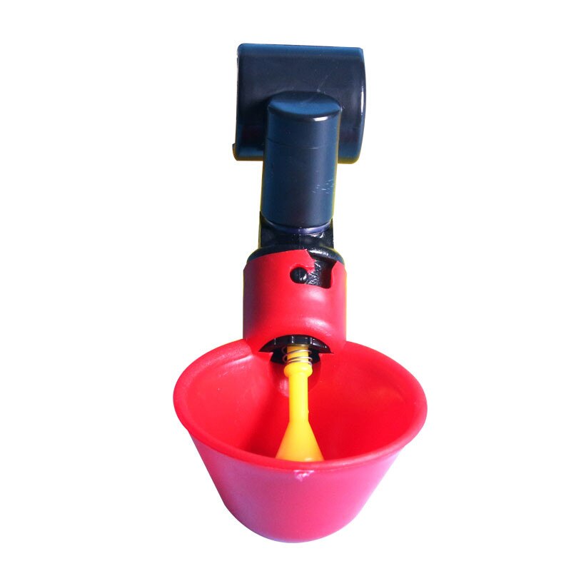 1 Pcs Chicken Drinking Cup Automatic Drinker Chicken Feeder Plastic Poultry Water Drinking Cups Easy Installation With Screws