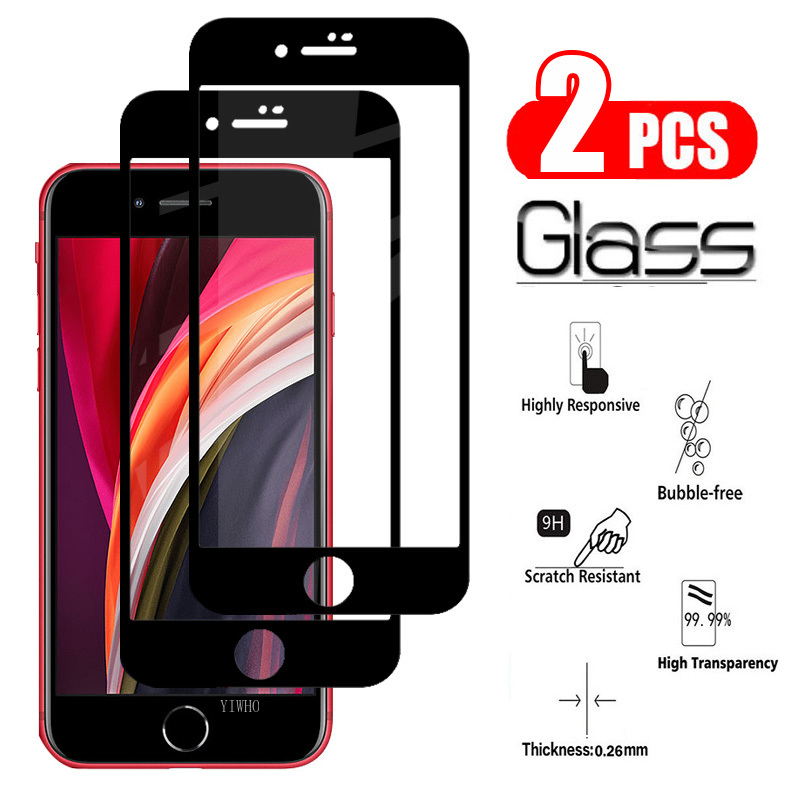 For Iphone Se2020 Glass Se Se2 2 Screen Protector Iphonese I Phone 2020se Film Temper Protection Armor A2296 A2275 A2298