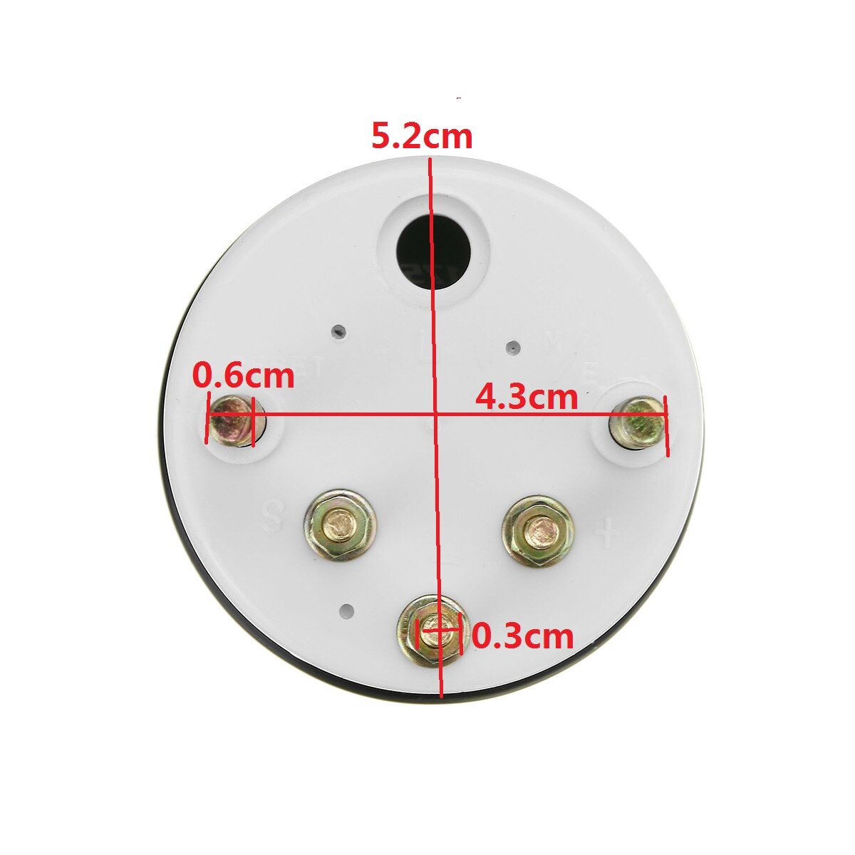1Pc 2 "52Mm Auto Water Temperatuur Meter Met Sensor 100 °F Tot 250 °F / 40 Te 120 Backlight Auto Meters