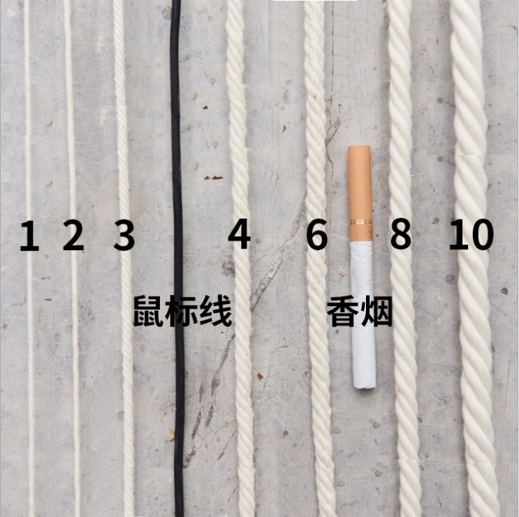 3mm/4mm/6mm/8mm/10mm Natural Handmade Cotton Cord Thread Crochet Rope DIY Hanging Tapestry Weaving Yarn Knitting Rope