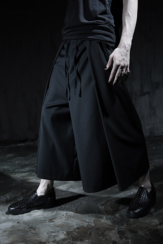 27-45 ! Men's clothing culottes boot cut wide leg pants stage casual ankle length trousers singer costumes