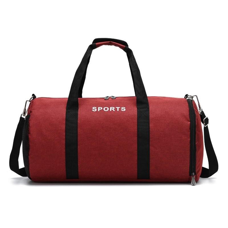 Mode Reistassen Sport Fitness Sporttas Voor Mannen Nylon Waterdichte Handtassen Mannelijke Grote Capaciteit Schoudertas Crossbody Tas Sac: Red